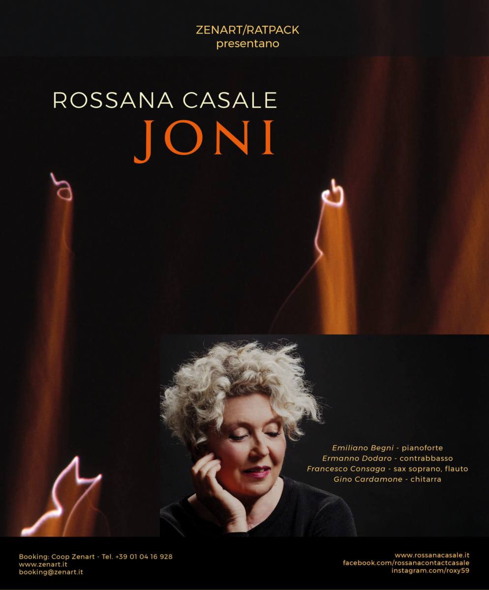 Parte il 17 novembre dal Padova Jazz Festival il tour JONI di Rossana Casale